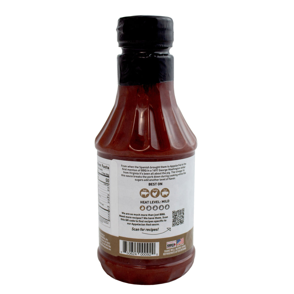 Appalachian Red Gluten Free Vinegar-Based BBQ Sauce 18 oz | Gluten Free | Hickman's Fat Boy BBQ