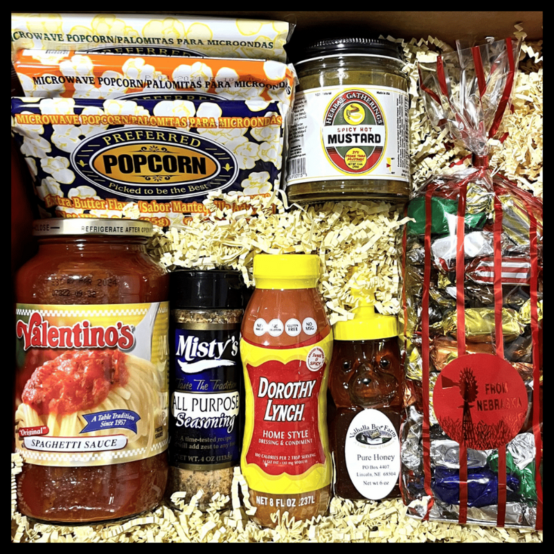 Red Zone Treat and Condiments Gift Box | Special Gift |  Nebraska Gift Box | Assortment of Nebraska Goodies | Shipping Included