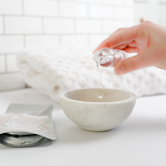 Rose Clay Face Mask In Bowl Add Water