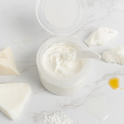 Natural Shea & Cocoa Body Butter Packaging Opened