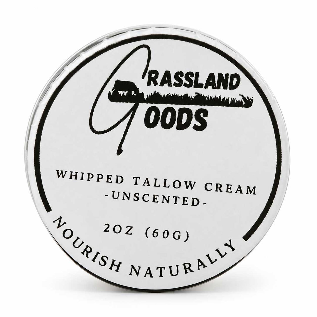 Whipped Tallow Cream | 2 oz | Unscented | Grassland Goods