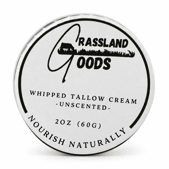 Whipped Tallow Cream | 2 oz | Unscented | Grassland Goods