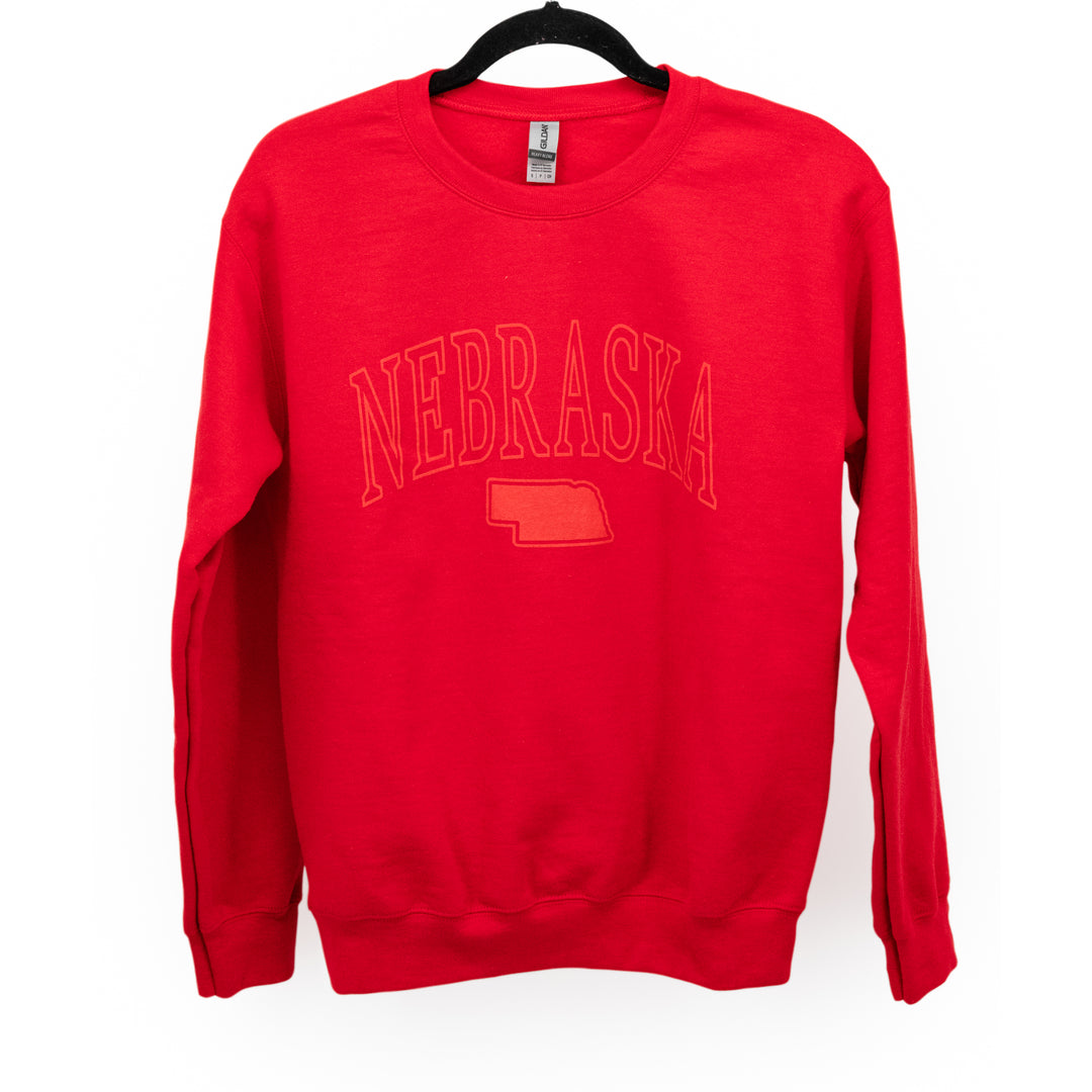 Red Nebraska Crewneck