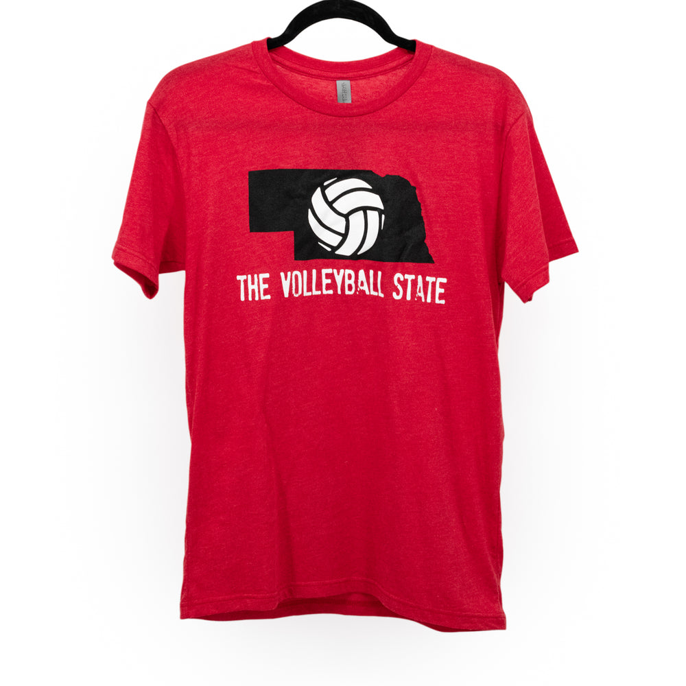 Nebraska Volleyball T-Shirt | The Volleyball State | Red | Multiple Size Options