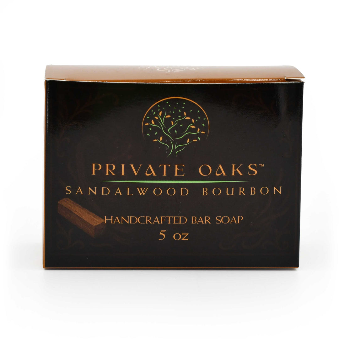 Sandalwood Bourbon Bar Soap | 5 oz | Private Oaks Soap Co.