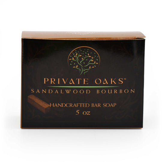 Sandalwood Bourbon Bar Soap | 5 oz | Private Oaks Soap Co.