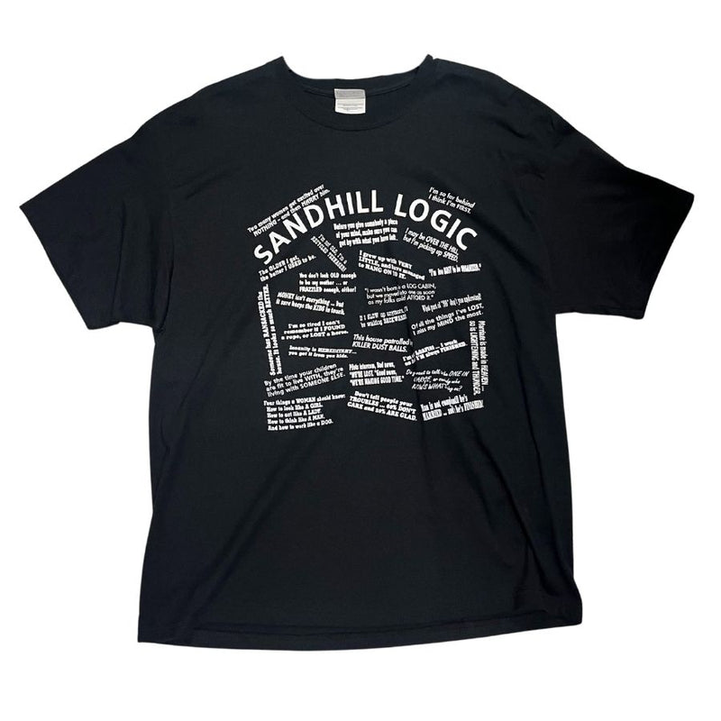Nebraska Sandhill Logic Tee | Black | Unisex | Funny Nebraska T-Shirt | Relatable Midwest Sayings | Soft & Breathable Material