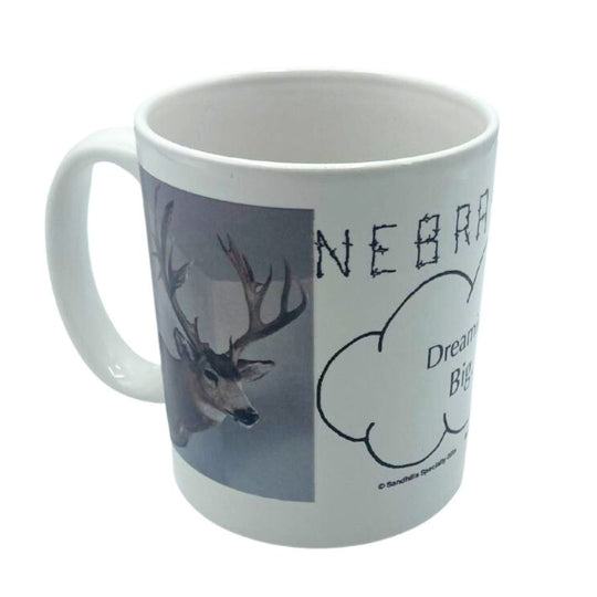 Deer Mug | Lightweight & Durable | Coffee Mug | Perfect For The Hunter In Your Life | Ceramic | Humorous Coffee Mug | Nebraska-Made