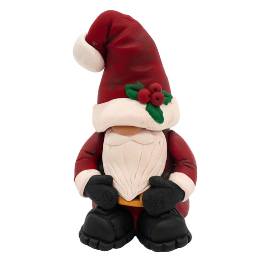 Santa Claus Gnome | Home Decor | Clay Art Originals