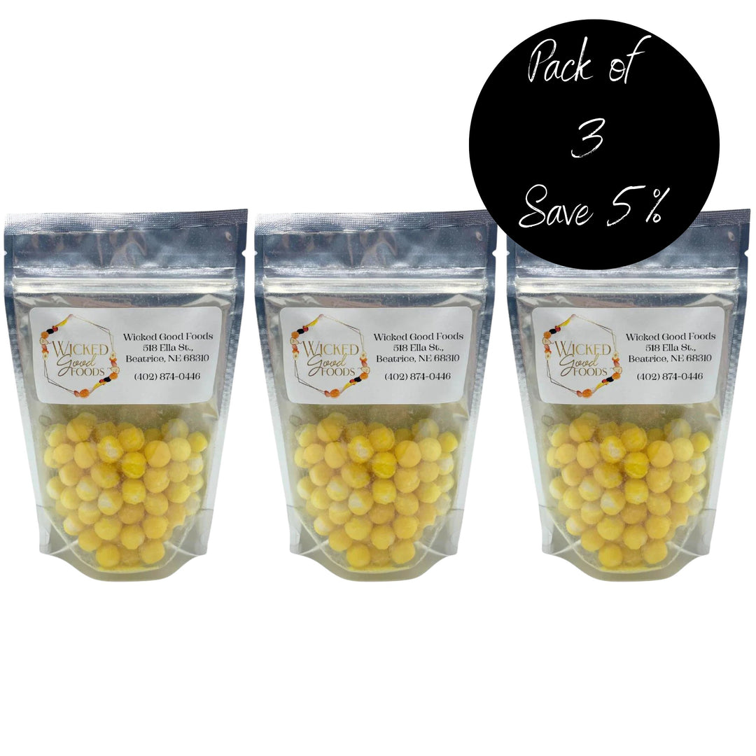 Pack of 3 Freeze Dried Lemon Bites