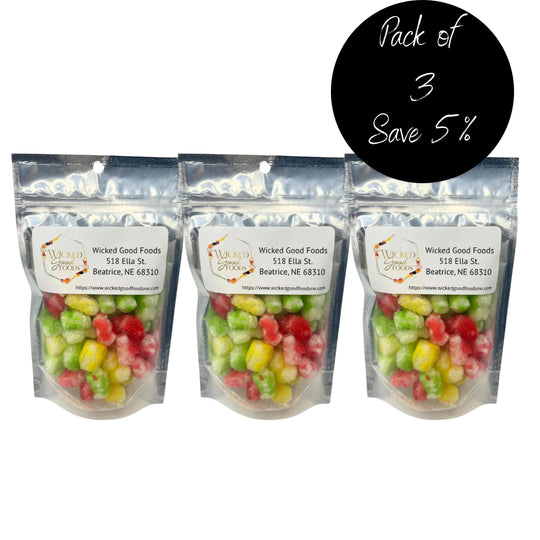 3 Pack Freeze Dried Rainbow Clouds