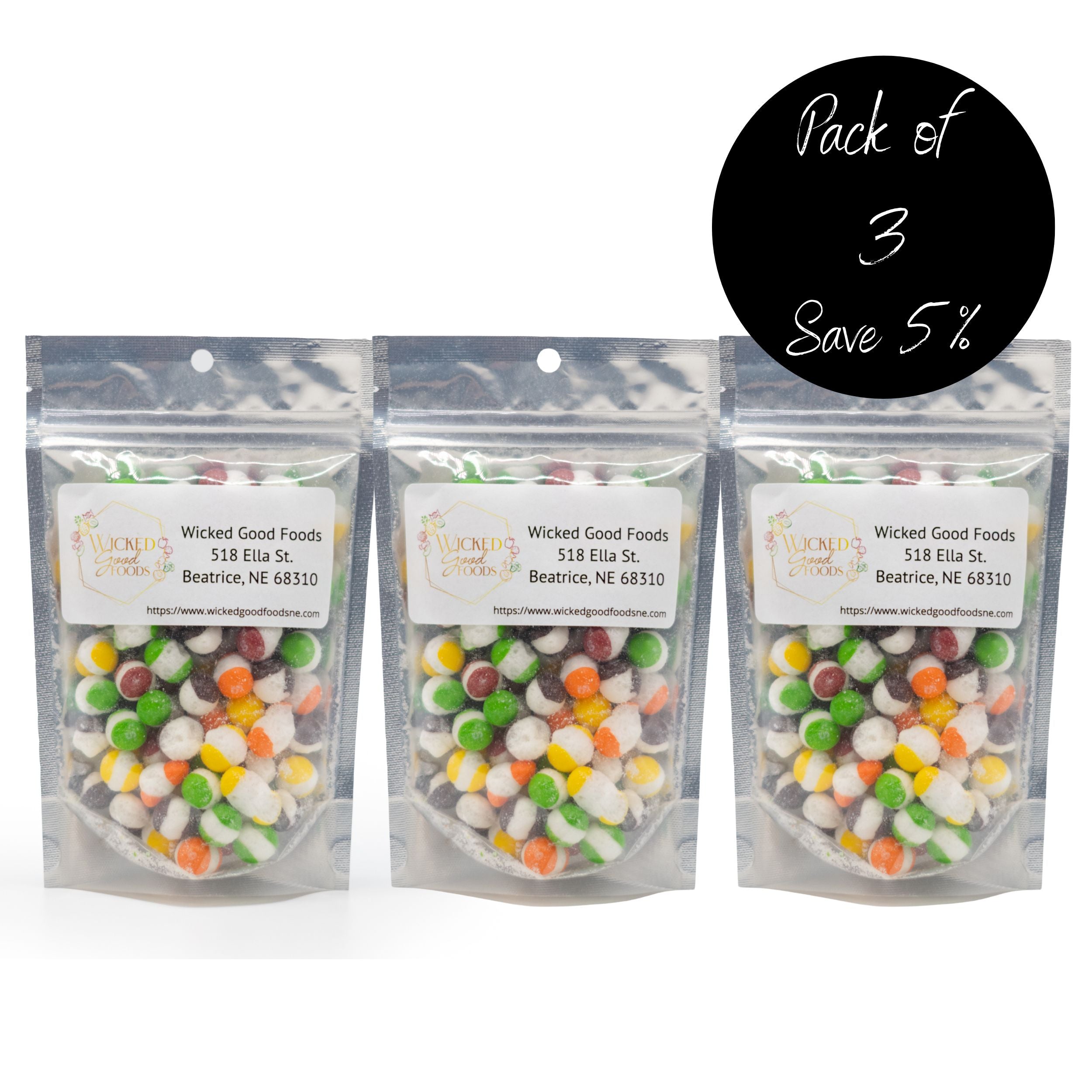 3 pack of Freeze Dried Frittles Sour or Original