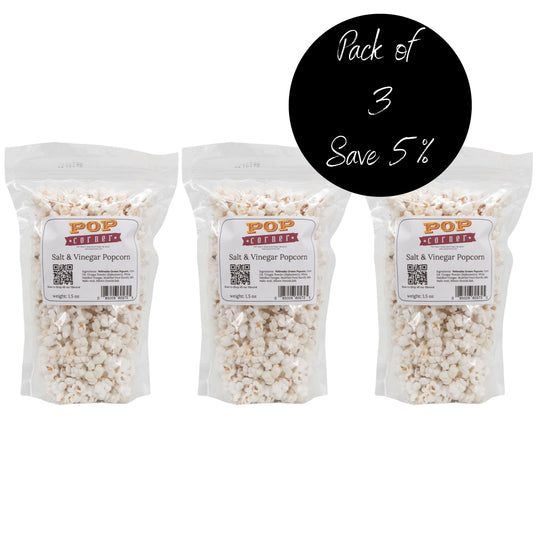 3 Pack Salt & Vinegar Popcorn 