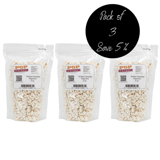 3 Pack, Save 5% White Cheddar Popcorn 