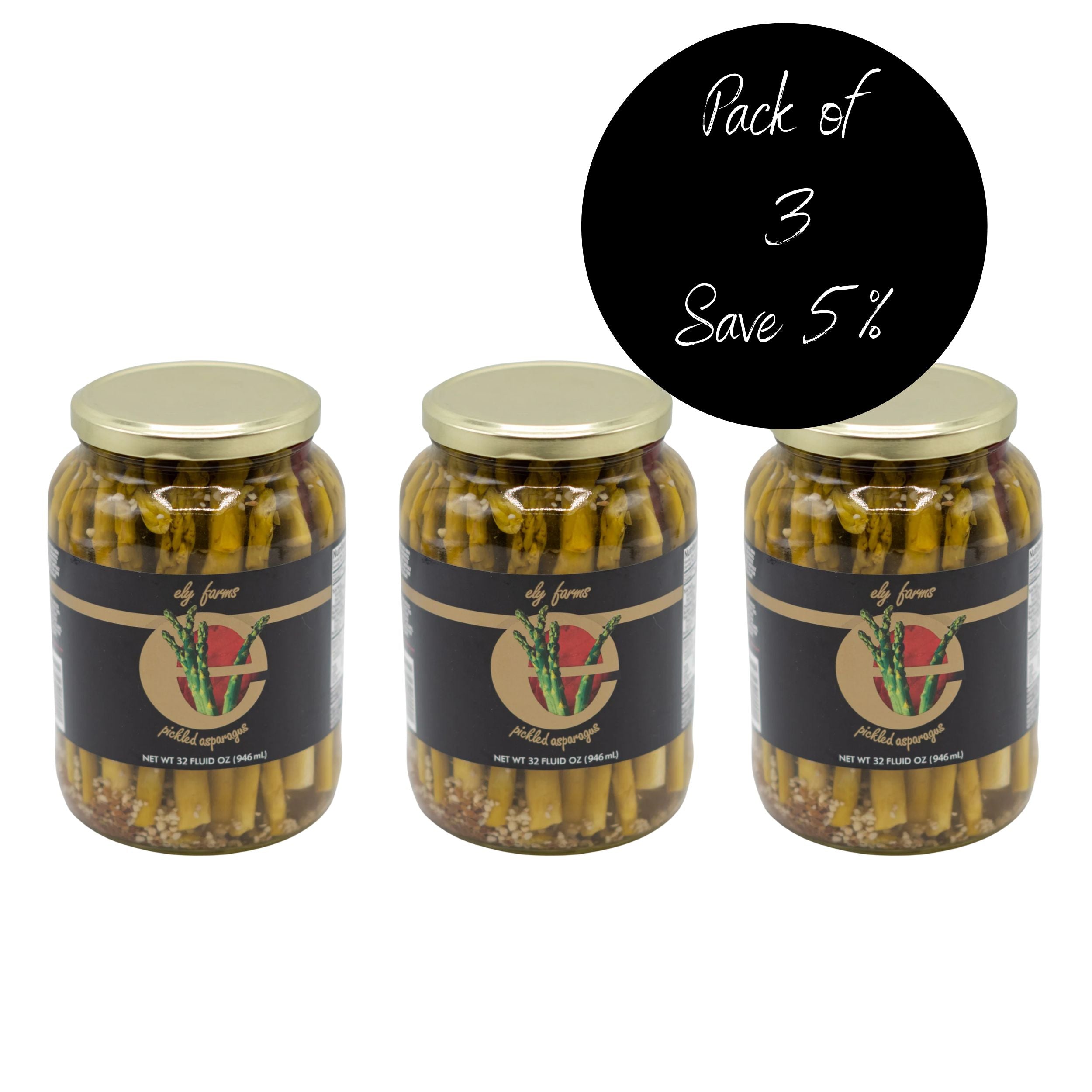 3 Pack of Pickled Asparagus