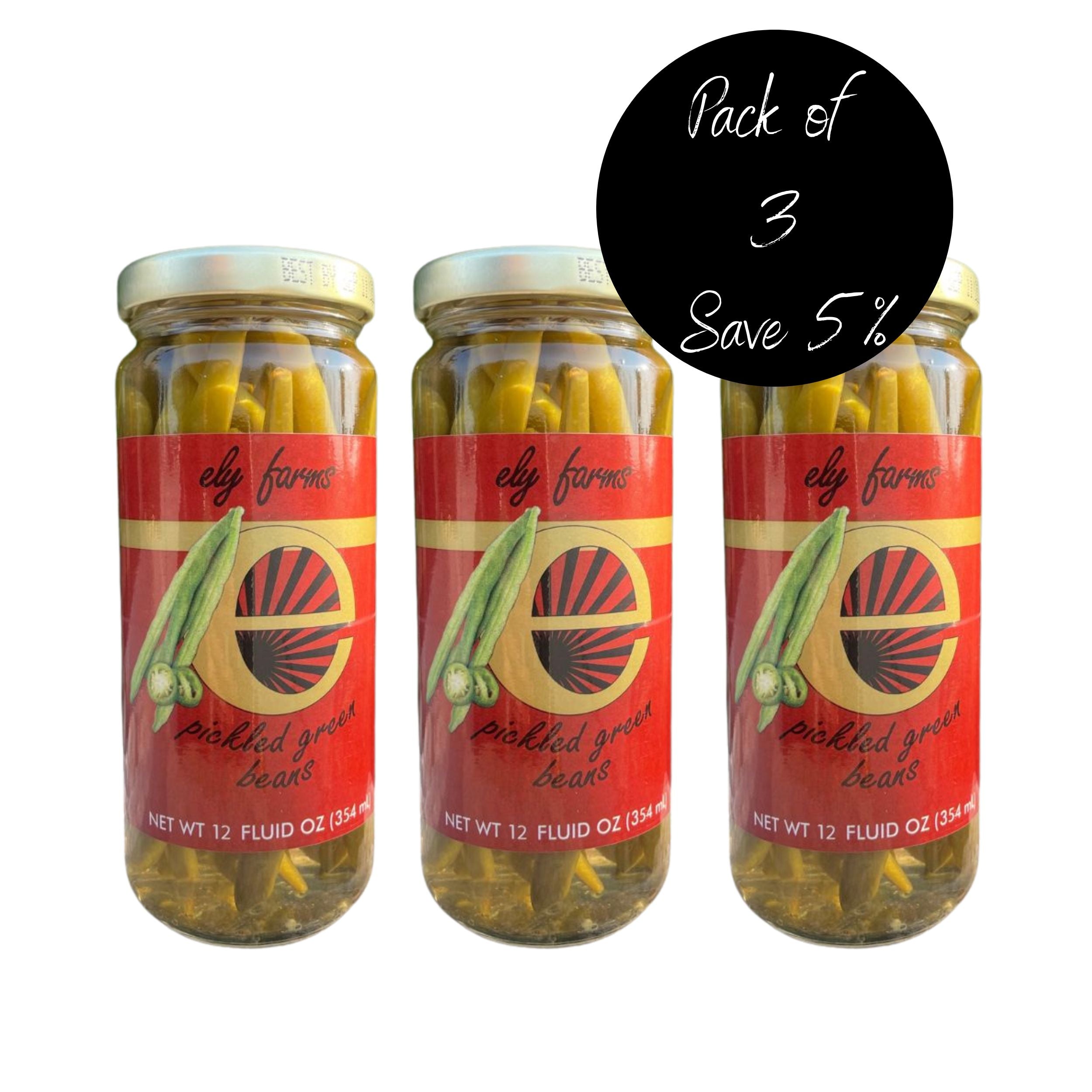 Pack of 3, Pickled Green Beans