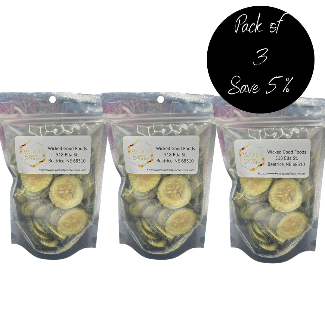 3 Pack of Freeze Dried Ranch Cucumbers