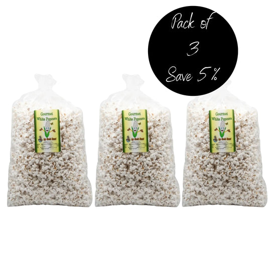 3 Pack, 24 oz. White Butterfly Popcorn