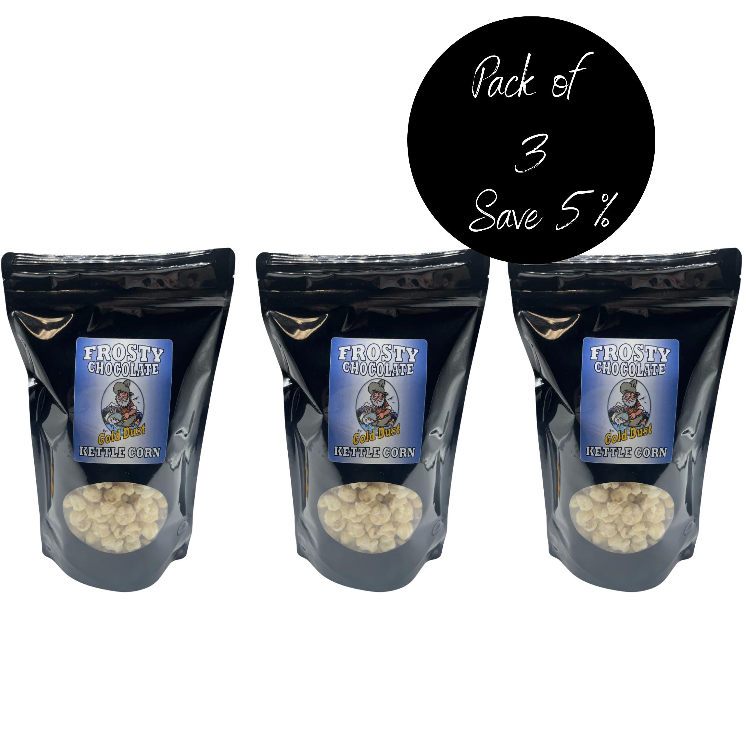 3 pack of 6 oz. White Chocolate Kettle Corn