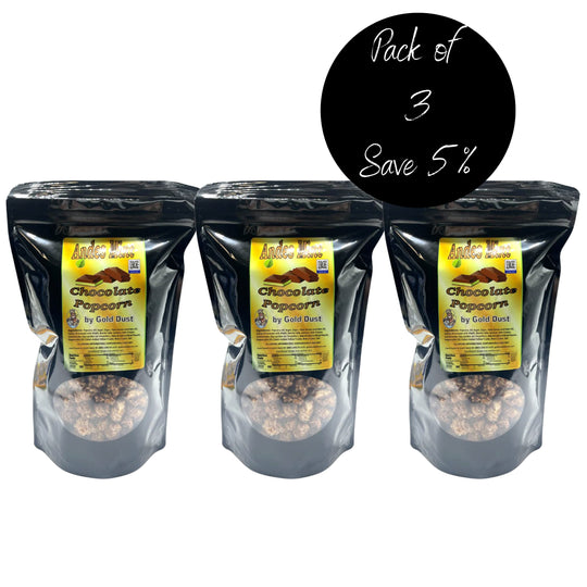 Mint Chocolate Covered Popcorn | 6 oz. Bag | Sweet Mint Coating | 3 Pack | Gold Dust Kettle Corn