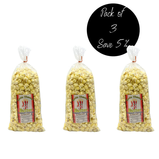 Movie Theater Butter Gourmet Popcorn | 7 oz. bag | Buttery & Salty Popcorn | 3 Pack | Gold Dust Kettle Corn