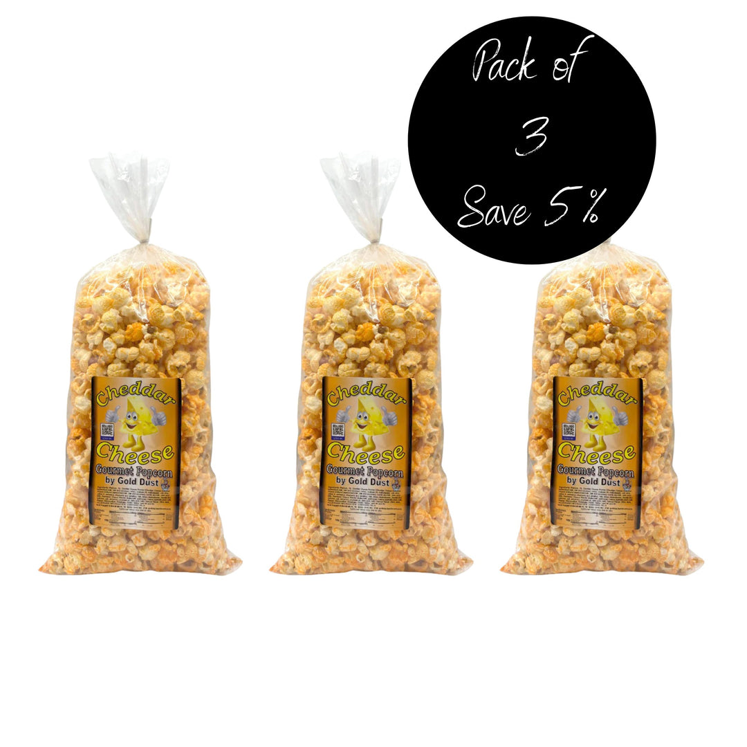 Pack of 3, Cheddar Popcorn 