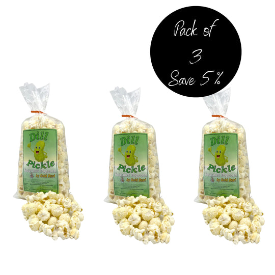 Pack of 3, 2 oz. Dill Pickle Popcorn