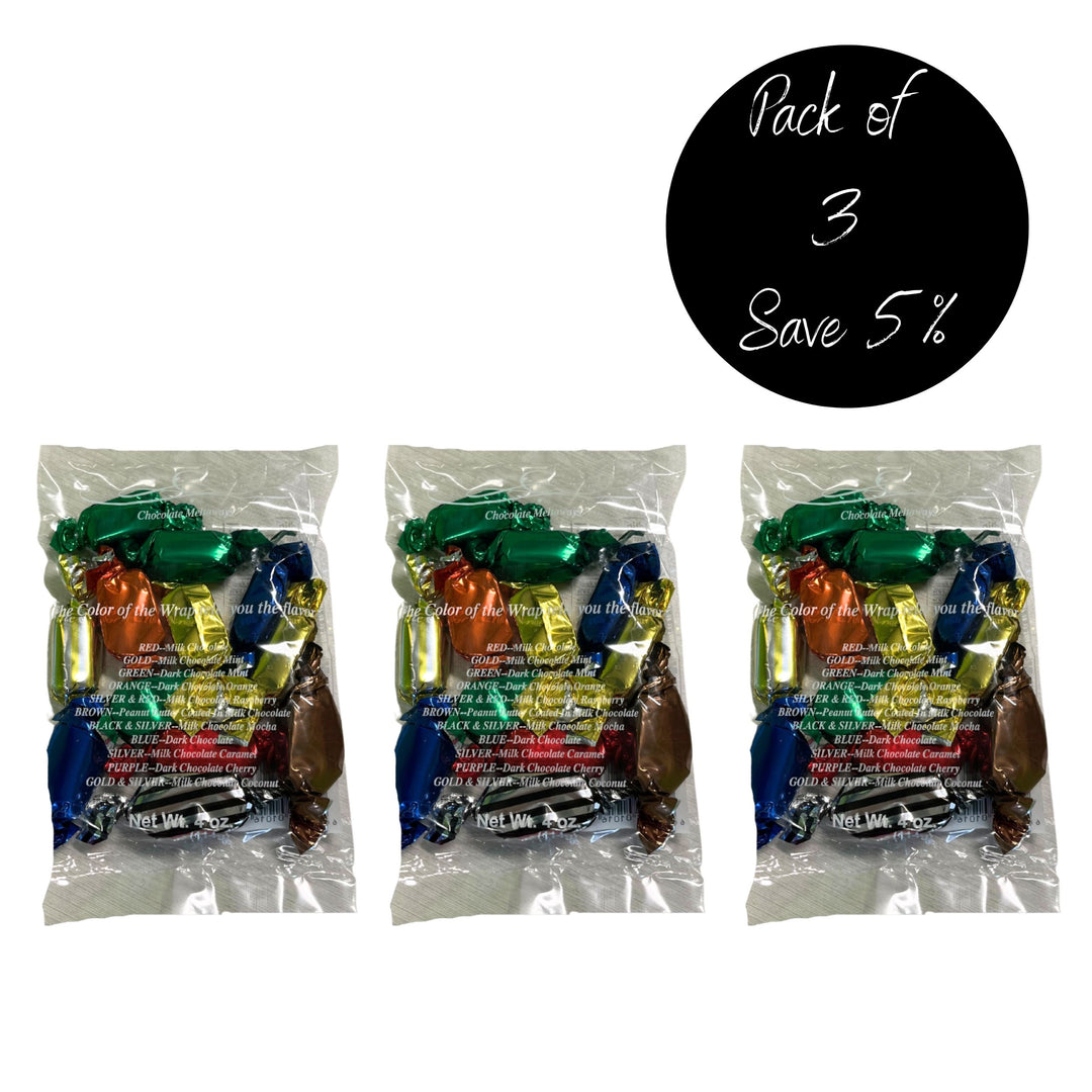 3 Pack of 4 oz. Assorted Chocolate Meltaways