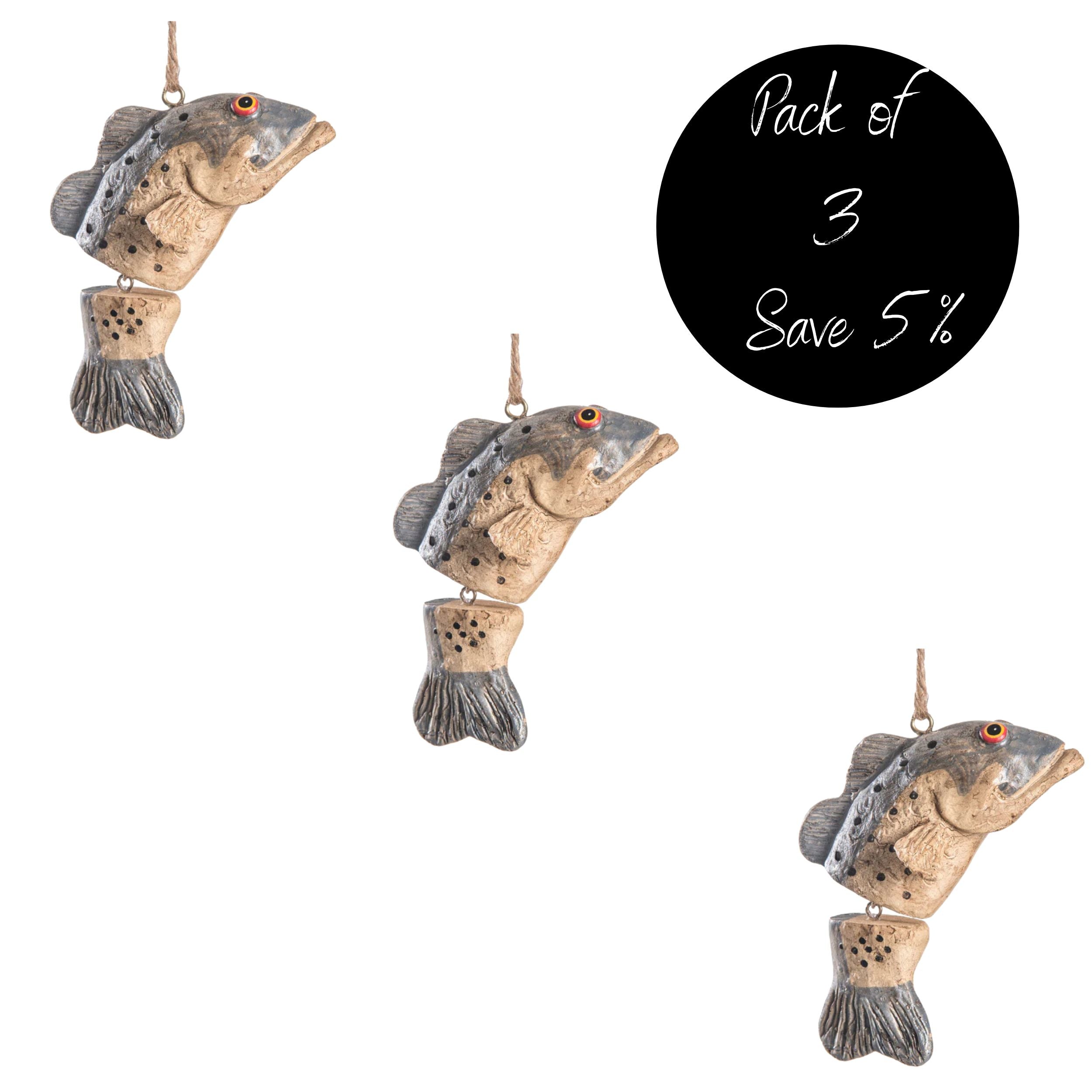 3 Pack of Bass Ornament