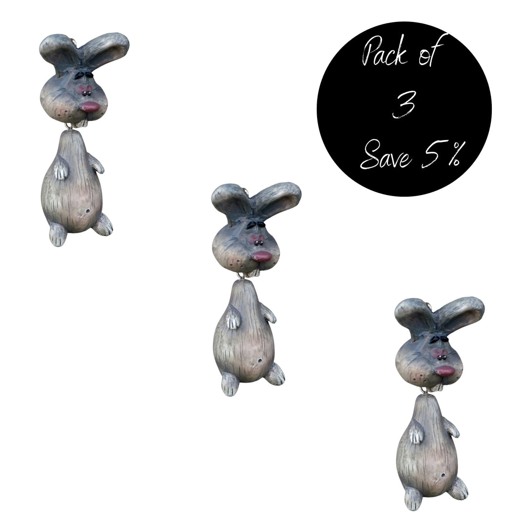 3 Pack of Bunny Ornaments