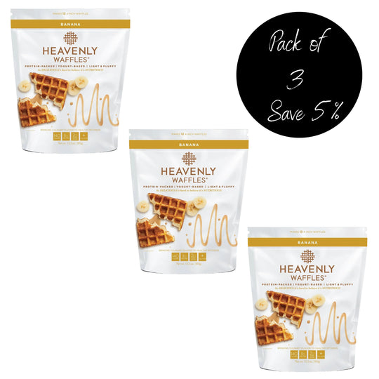 Pack of 3, Banana Heavenly Waffles Mix