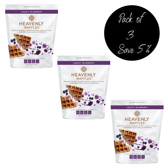 Pack of 3, Legacy Blueberry Heavenly Waffles Mix