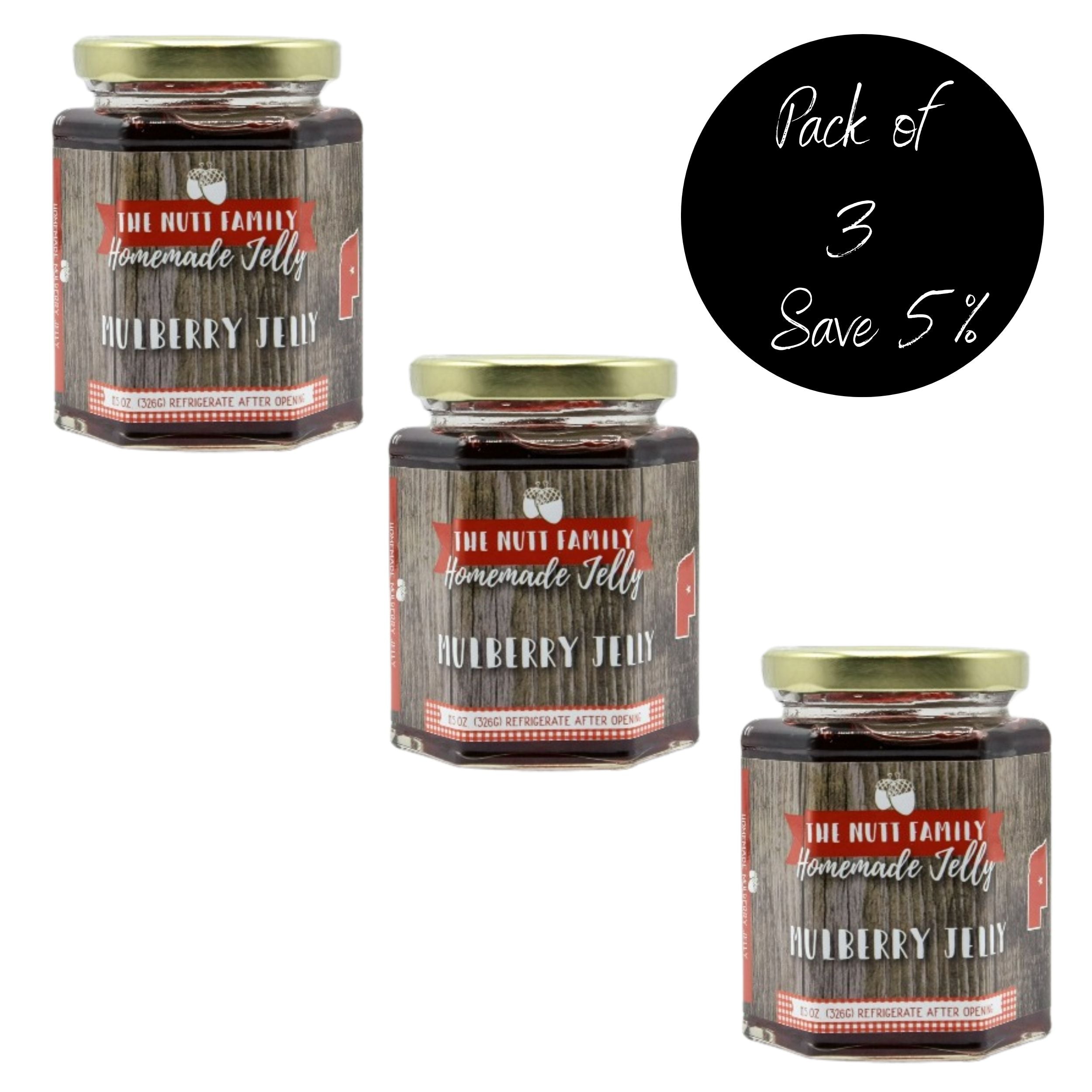 Pack of 3, Mulberry Jelly