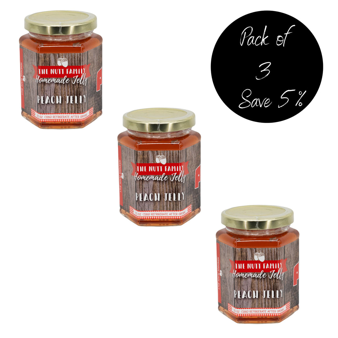 Pack of 3, Peach Jelly