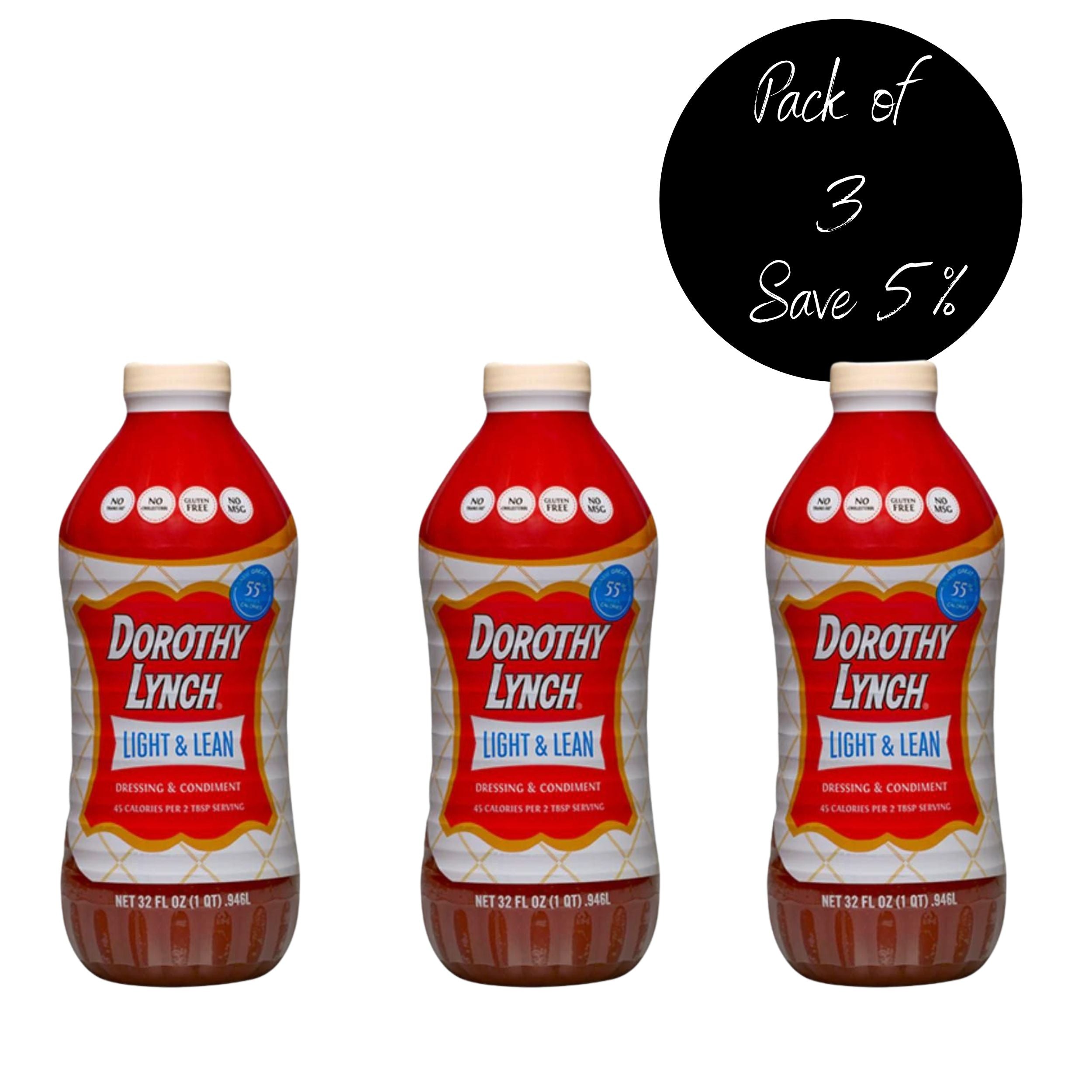 Pack of 3, Light and Lean Dorothy Lynch 32 oz. 