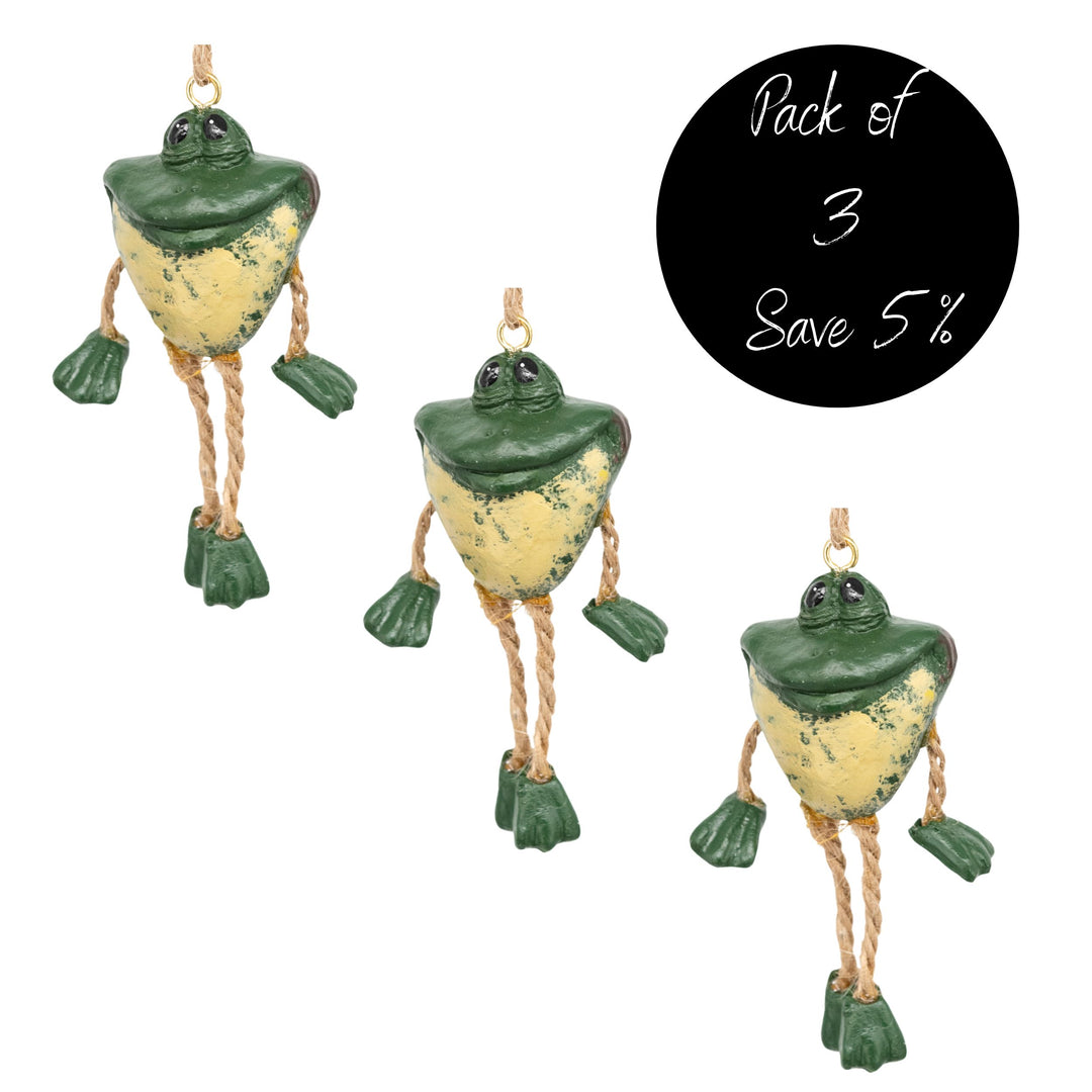 Pack of 3 Frog Ornaments