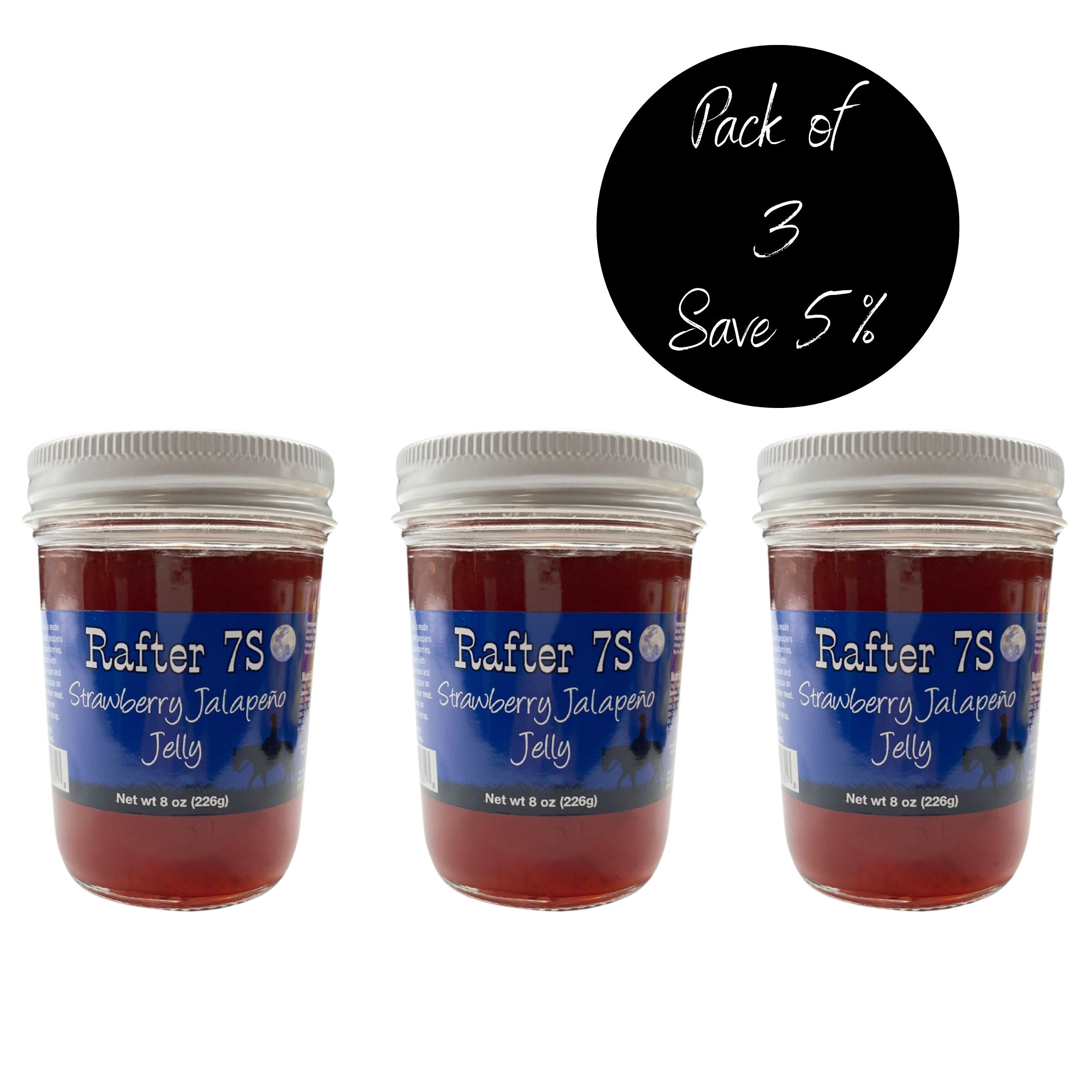 3 Pack of Strawberry Jalapeno Jelly 