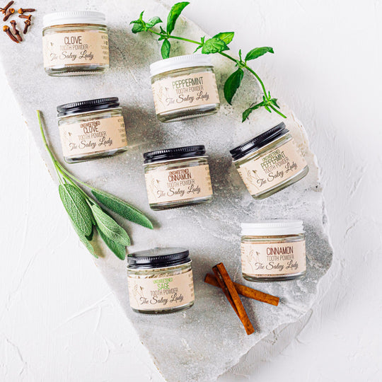 Tooth Powder | 2 oz | Multiple Flavors | Fluoride Free | The Salvy Lady