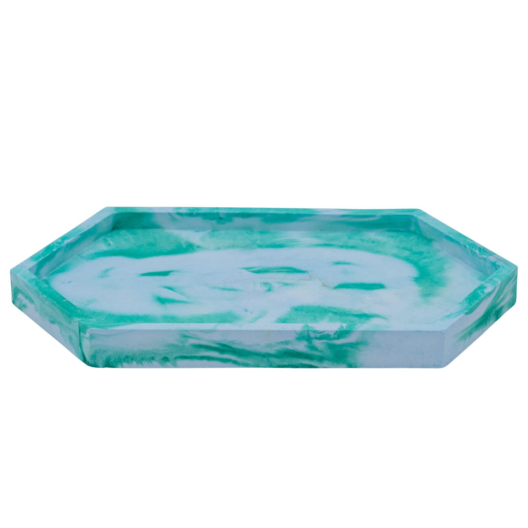 Resin-Crete Jewelry Tray Set | 6.5" x 4" Hexagon | Color Crete Creations