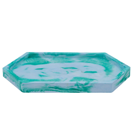 Resin-Crete Jewelry Tray Set | 6.5" x 4" Hexagon | Color Crete Creations