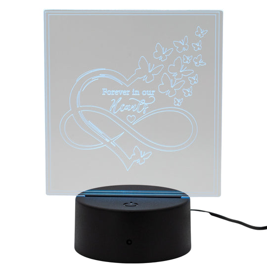 Customizable LED Lighted Memorial Plaque | Create Your Own | Glowing Creation