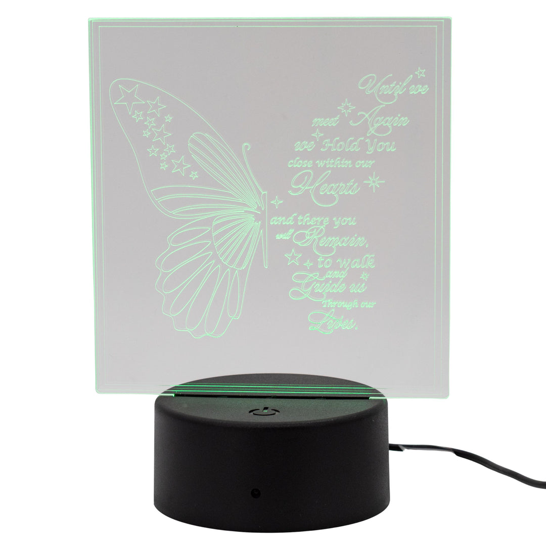 Customizable LED Lighted Memorial Plaque | Create Your Own | Glowing Creation