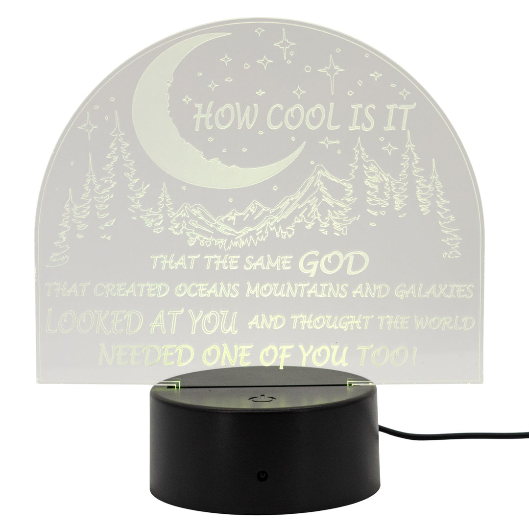 Faith-Based LED Lighted Plaque | Multiple Sayings | Glowing Creation