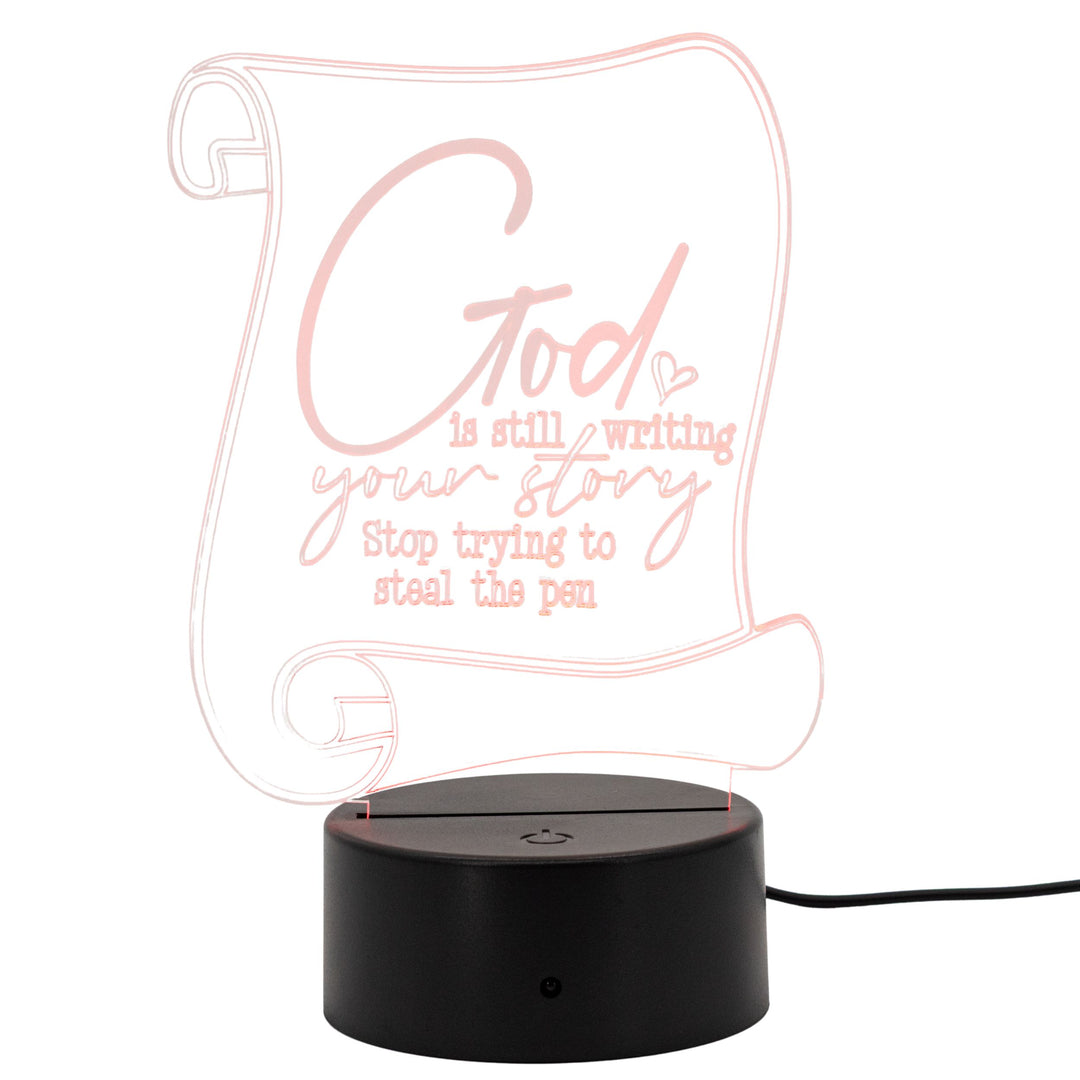 Faith-Based LED Lighted Plaque | Multiple Sayings | Glowing Creation