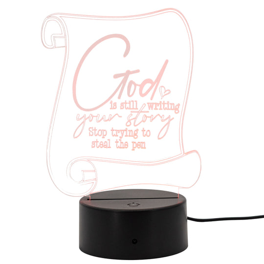 Faith-Based LED Lighted Plaque | Multiple Sayings | Glowing Creation