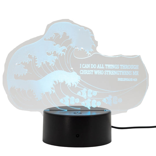 Faith-Based LED Lighted Plaque | Multiple Sayings | Glowing Creation