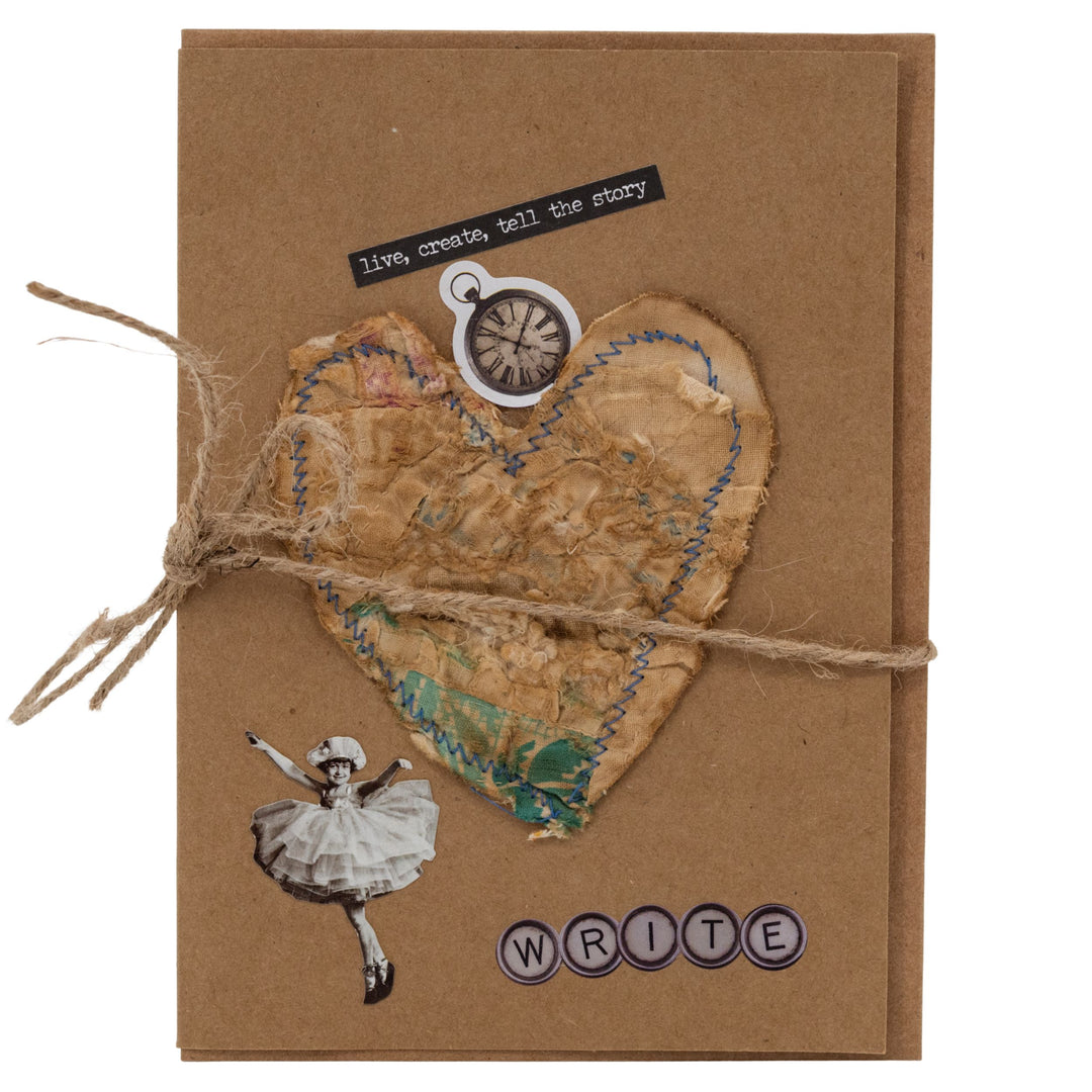 Vintage Junk Journal Card & Envelope Set | 5" x 7" | The Painted Attic