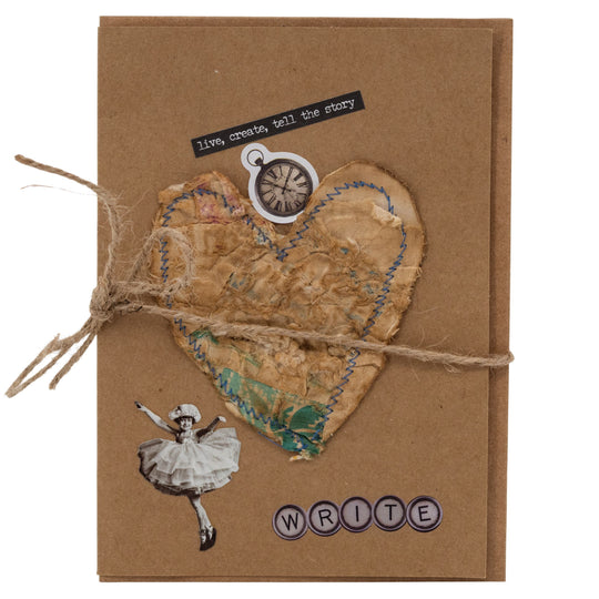 Vintage Junk Journal Card & Envelope Set | 5" x 7" | The Painted Attic