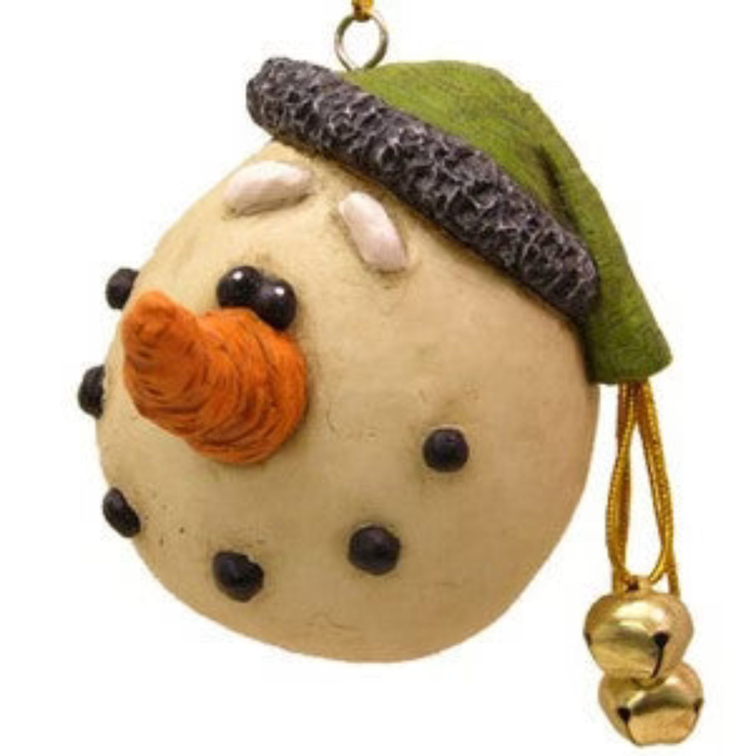 Snowman with Green Hat Ornament