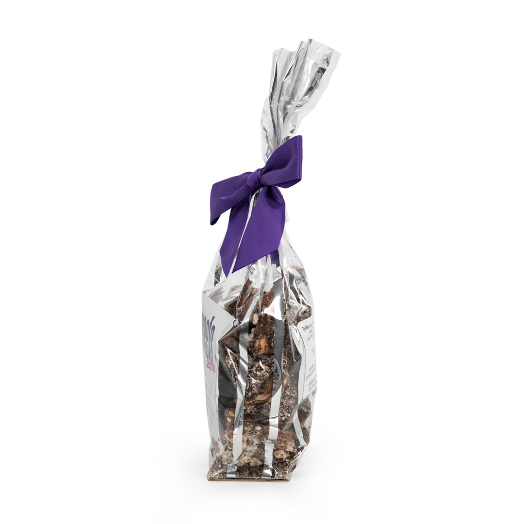 Mixed Nut Toffee | 8 oz. Bag | Finest Crunchy Toffee and Roasted Mixed Nuts | Sweet and Salty Treat | Rich Flavor | Addicting | Comes In Perfect Gift Giving Package | Sprinkle On Dessert For Sweet and Salty Crunch